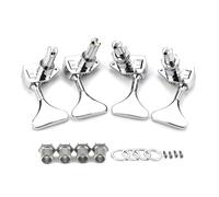 Uqezagpa Sintonizzatore per basso elettrico Peg 4 String Bass Machine Head Knobs Open Gear Bass Tuning Pioli per chitarra elettrica Basso