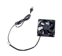 Uqezagpa Sistemi alimentati USB della ventola di raffreddamento con il termostato regolabile per il raffreddamento del Governo del teatro domestico 80mm e dei Governi