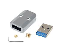 Uqezagpa Spine maschio USB3.0 Connettori USB3.0 diametro 6mm per trasferimento dati ad alta velocità e ricarica in alluminio