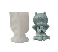 Uqezagpa Stampo in silicone a forma di angelo-ragazza, per candele profumate, decorazione da tavolo, strumenti per intonaco