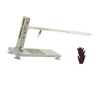 Uqezagpa Strumento di apertura per crostacei con manico in alluminio base antiscivolo per ostriche vongole cozze pratico Shucker Shucker strumento