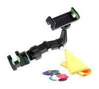 Uqezagpa Supporto per cuffie per chitarra Supporto per telefono leggero isolato Supporto per telefono per pratica musicale Video Guitar Headstock morsetto