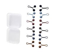 Uqezagpa Supporto per sciarpa in resina-ferro con perle per tessuti delicati, sicuro per tutto il giorno e abiti casual chiusura sciarpa, Medium, come descritto