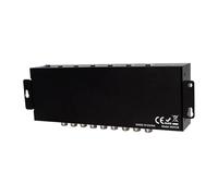 Uqezagpa Switcher a 4 porte con uscita HDTV, 4 ingressi e 3 uscite, convertitore video audio 1080p, adattatore audio per PC