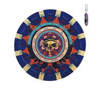 Uqezagpa Tappetino in gomma per divinazione, segno zodiacale, pendoli per rabdomanzia, per intuizione spirituale, intrattenimento, guida spirituale, tappetino per divinazione