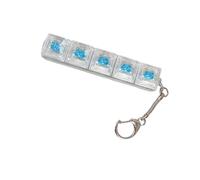 Uqezagpa Tastiere antistress Clicker portachiavi trasparente strumento di stampa per ufficio gioco creativo fantasia ragazzi ragazze adulti silenzioso ufficio tastiere giocattolo