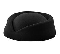 Uqezagpa Tinta unita Femminile Assistente di Volo Cappello Dolce Business Uniforme Live Show Donne Cappelli Air Hostess Cosplay Hostess Cappello