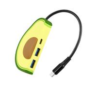 Uqezagpa Tipo C Maschio a 2x USB3.0+Tipo C Femmina Desktop Adattatore di Ricarica Multiport Ricarica Veloce Presa di Viaggio Telefono