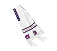 Uqezagpa Tradizionale scialle da preghiera con frange di lettere ebraiche Tallit per cerimonie spirituali evento religioso unisex design preghiere scialle per adulti, Rosso, Taglia unica