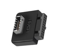 Uqezagpa USB3.0 19/20Pin Presa Giunto di Sterzo Desktop Computer Schede Madri Supporto Pin Verticale 90 Gradi Spina a Gomito Porta Interno Verticale Header Splitter