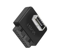 Uqezagpa USB3.0 19/20Pin Presa Giunto di Sterzo Desktop Computer Schede Madri Supporto Pin Verticale 90 Gradi Spina a Gomito Porta Interno Verticale Header Splitter