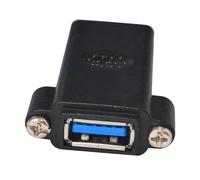 Uqezagpa USB3.0 Femmina a Femmina Adattatore Connettore USB3.0 Accoppiatore Genere Changer Extender Convertitori Pannello Foro Expander Estensione Scheda Madre