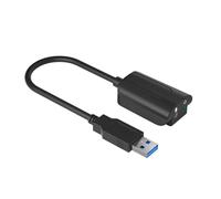 Uqezagpa Usb7.1 Scheda audio esterna indipendente scheda audio USB3.0 a uscita 3.5MM Adattatore di ingresso microfono USB Scheda audio