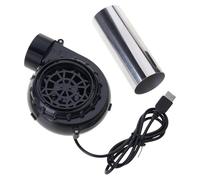 Uqezagpa Ventilatore elettrico per barbecue con connessione USB 5V2A 2650RPM regolabile per picnic e barbecue all'aperto senza fumo ventilatore a carbone