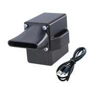 Uqezagpa Ventola per barbecue con USB 5 V e spina CC 5,5 x 2,1 mm, regolatore di velocità variabile per barbecue per esterni