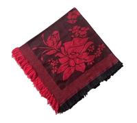 Uqezagpa Vintage Foulard Scialle Avvolgere Donne Elegante Fazzoletto Da Collo Retrò Stili Sciarpa Donna Accessorio Moda Confortevole Foulard, Rosso, Taglia unica