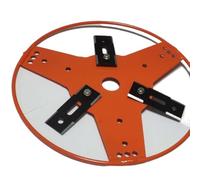 UQgrtMrTz Piastra da Giardino 3 in 1 per Tosaerba - Protezione per piantine e Accessorio per diserbo, Diametro 27 cm