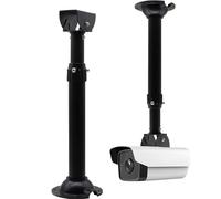 UQISOVI Staffa di montaggio a soffitto per telecamera di sorveglianza, universale, supporto telescopico nero per telecamera di sicurezza CCTV (lunghezza 40-80 cm/15,7-31,5 pollici)