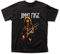 UQSQYDIYO Jimmy Page T-Shirt Graphic Reprint Tee Men Mic Fan Shirt Men's T-Shirt