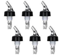UQTUKO Versatore di Bottiglie, 6 Pezzi Versatore di Bottiglie con Coperchio Protettivo Versatore di Plastica Versatore di Bottiglie con Aletta per Cocktail, Vino, Liquore (4cl)