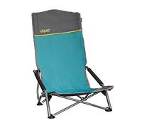 Uquip Sandy XL - Sedia a Sdraio Pieghevole con Schienale Alto, con Braccioli, carico Max di 120 kg, Blu