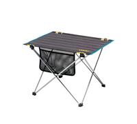 Uquip Tavolo da campeggio Liberty M Grey I 43 x 41 x 55 cm, tavolo pieghevole compatto con portata di 30 kg, leggero tavolo pieghevole in alluminio, per campeggio, picnic, festival e giardino
