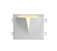 UQVUFIYJ Applique da parete in gesso bianco pre-costruite minimaliste moderne LED G9 Base Doppia testa Applique da parete in ferro senza montatura for soggiorno Corridoio Camera da letto Lampada da pa