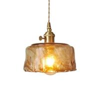 UQVUFIYJ Lampada a Sospensione a Testa Singola in Stile Industriale Nordico, personalità Creativa, Lampada a Sospensione in Vetro, Lampada da Soggiorno, Sala da Pranzo e corridoio