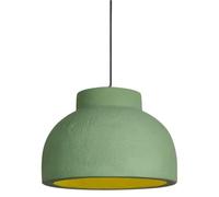 UQVUFIYJ Lampada a Sospensione Giapponese in Cemento Wabi Sabi, Lampada a Sospensione in Resina, Elegante Lampada a Sospensione a Cupola in Ceramica E26/E27 con Altezza Regolabile(Green,11.8in)