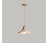 UQVUFIYJ Lampada a Sospensione in Pietra Naturale Wabi Sabi di metà secolo, Regolabile, Vintage, in Legno, da soffitto, con Una Sola Testa, in Marmo, for Soggiorno(B,Three-Color Light)
