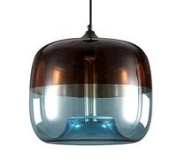 UQVUFIYJ Lampada a Sospensione in Stile Industriale Nordico con Base E27, Paralume in Vetro Personalizzato, Lampada a Sospensione Decorativa, apparecchi di Illuminazione
