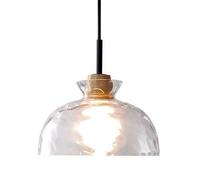 UQVUFIYJ Lampada a Sospensione in Vetro Personalizzata con Attacco E27, Paralume a Filo for soffitto, Lampada da Camera da Letto, Sala da Pranzo, Cucina, apparecchi di Illuminazione(Warm Light)
