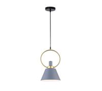 UQVUFIYJ Lampada a Sospensione Moderna Chaner con Paralume a Sospensione E27 a Testa Singola. Lampada a Sospensione Moderna Chaner con Paralume a Sospensione Industriale.(Gray)
