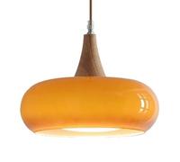 UQVUFIYJ Lampada a Sospensione Moderna in Stile Industriale con Attacco E27, Paralume in Vetro Personalizzato, Lampada da soffitto for Camera da Letto, Sala da Pranzo, Balcone(Warm Light)