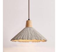 UQVUFIYJ Lampada a Sospensione Moderna, retrò, Semplice, in Cemento, in Stile Giapponese, for Bed And Breakfast, con Una Sola Testa, Adatta for lampade a Sospensione da Sala da Pranzo.