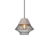 UQVUFIYJ Lampadario Moderno da soffitto in Ferro battuto, Lampada a Sospensione Semplice, Lampada Industriale Minimalista, Lampada da Fattoria, Lampada a Sospensione Piccola con Testa Singola(Black)
