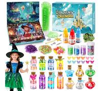 UQYMY Calendario dell'Avvento 2025, 24 Kit Pozioni Magiche Bambina, Calendario dell'Avvento Fai da Te Giochi Creativi, Regalo Natale Giocattoli Artigianali per Bambini Ragazza Kinder 5 6 7 8 9 10 Anni