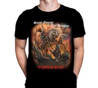 UR ANMEI Saint George English And Proud - T-Shirt Patriotic Art by Rajko Zigic Black L