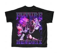 UR ANMEI Vintage Future Hendrix Graphic Shirt, Rapper Shirt, Unisex T-Shirt Sweatshirt Ho Black L