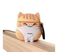 UR Sunshine Case Compatible with AirPods 1/2 Super Cute Sitting Lucky Cat Kitty Cover Case Soft TPU Silicone Gel Earphone Case Compatible