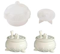 UR URLIEFHALL 1 set di stampi in resina epossidica per Halloween, contenitori in silicone per vasi, vasetti, trucchi, portacandele, decorazione per casa e ufficio