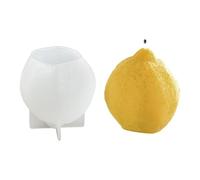 UR URLIFEHALL 1 Pezzo Stampi per Candele Limone 3D Stampo in Silicone a Forma di Frutta in Gesso per Aromaterapia, Saponi, Candele per la Casa, Artigianato da Tavolo, Decorativo