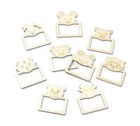 UR URLIFEHALL 100 Pezzi Sagome di Legno Grezzo Forme di Animali in Legno Decorazione Cornice per Casa Ornamenti Artigianato Pittura Fai da Te