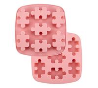 UR URLIFEHALL 2 Pezzi Stampi in Resina a Puzzle di Silicone per Uso Alimentare Stampo per Cioccolato a Puzzle per Decorazione Torte Cioccolato Caramelle Fai da Te Creazione Gioielli