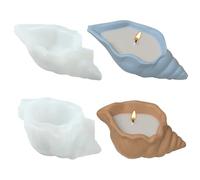 UR URLIFEHALL 2 Pezzi Stampi in Silicone a Conchiglia Ondulata Stampi in Silicone per Resina Epossidica per Portacandele Porta Sapone Porta Caramelle Contenitori per Artigianato