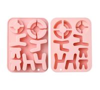UR URLIFEHALL 2 stampi in silicone a forma di sedia da scrivania per cioccolatini per cuocere alimenti, pane, torte, caramelle, budini, burro, biscotti