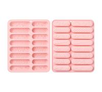 UR URLIFEHALL - 2 stampi in silicone per barrette di cioccolato a forma di lunghe strisce e dita - Stampi per biscotti, caramelle, gelatina, cubetti di ghiaccio, decorazione per torte, dolcetti per