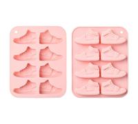 UR URLIFEHALL Set di 2 stampi in silicone per scarpe sportive per fondente decorazioni per torte, cioccolato, pasticceria, biscotti, sapone, fai da te