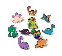 UR URLIFEHALL Set di Spille da Bavero Smaltate e Pin Badges in Plastica Acrilica per Abbigliamento Zaini Gioielleria Artigianato Decorazione, 15.5~29x24~31x1.5~2mm, Metallo