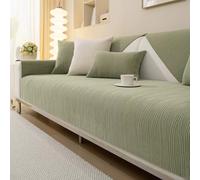 UracOn Copridivano Magnetico - Non-Slip Couch Cover Divano Fodera per Divano Angolare a l 3/2/4 Posti - Copri Divano Lavabile - Adatto a Tutte le Stagioni (Verde - 90 x 210cm)
